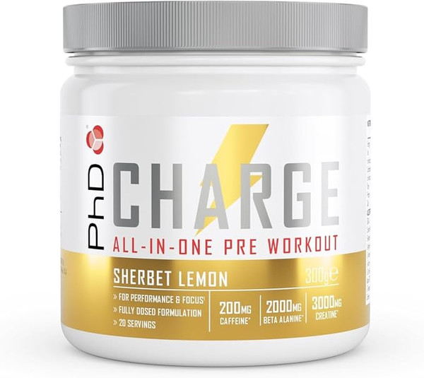 PhD Nutrition Powder Pre Wkt Charge 300g Sherbet Lemon