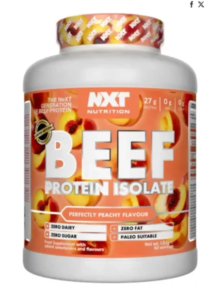 NXT Nutrition Beef Protein Isolate 1.8kg Perfectly Peachy