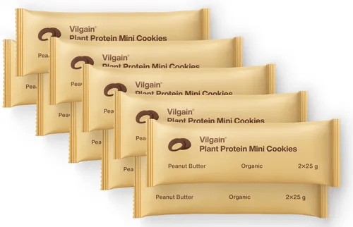 Vilgain Organic Plant Protein Mini Cookies 20x50g Peanutbutter