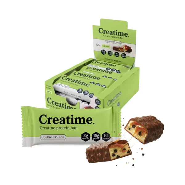 Creatime Creatine Protein Bar 12x50g Cookie Crunch