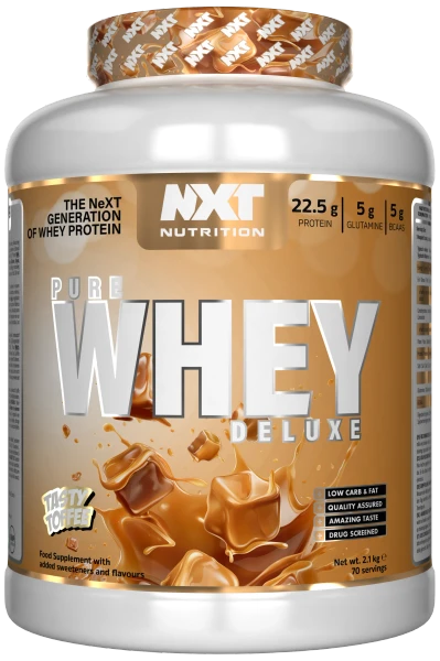 NXT Nutrition Pure Whey Deluxe 2.1kg Tasty Toffee