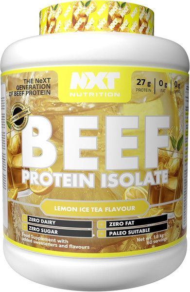 NXT Nutrition Beef Protein Isolate 1.8kg Lemon Ice Tea