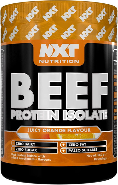 NXT Nutrition Beef Protein Isolate 540g Juicy Orange