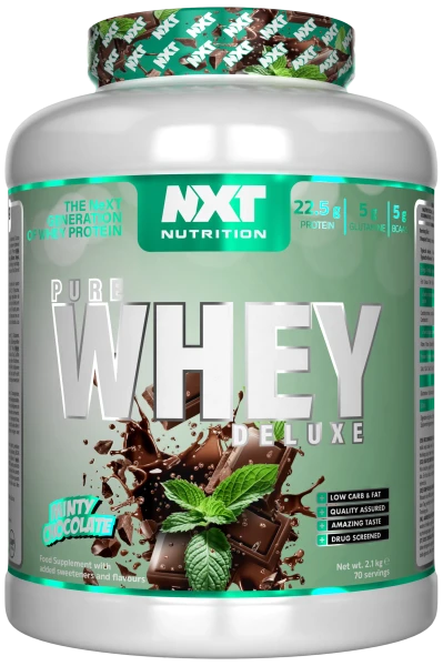 NXT Nutrition Pure Whey Deluxe 2.1kg Minty Chocolate