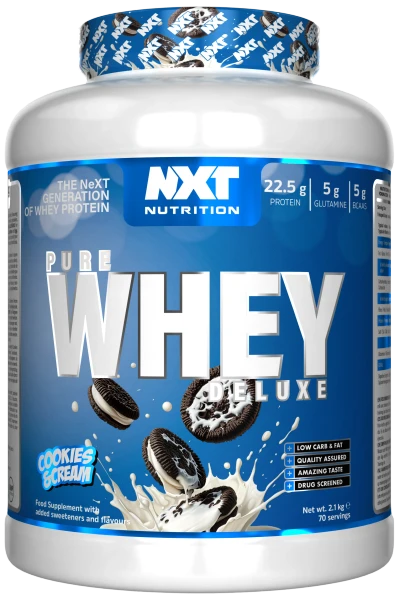 NXT Nutrition Pure Whey Deluxe 2.1kg Cookies & Cream