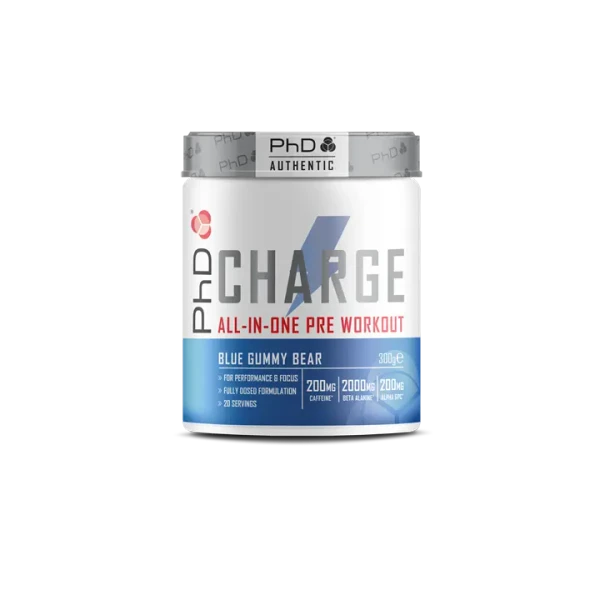 PhD Nutrition Powder Pre Wkt Charge 300g Blue Gummy Bear