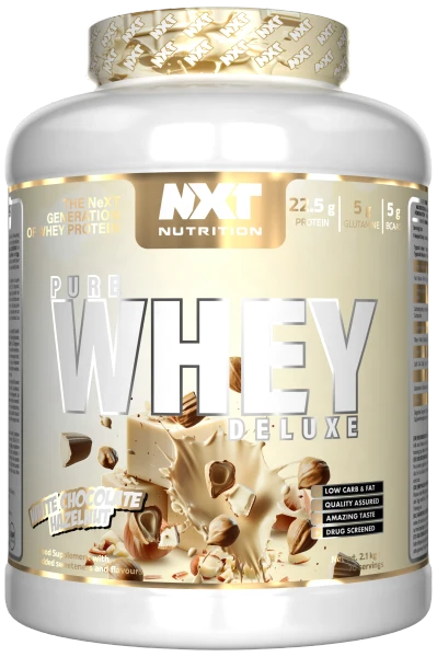 NXT Nutrition Pure Whey Deluxe 2.1kg White Chocolate Bellissimo