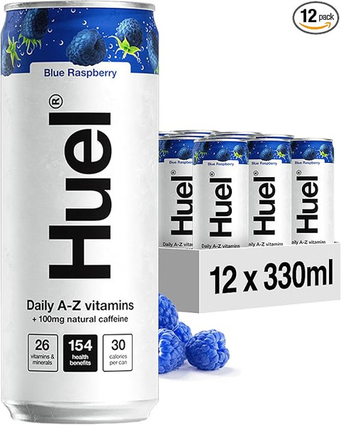 HUEL Daily A-Z Vitamins 12x330ml Blue Raspberry