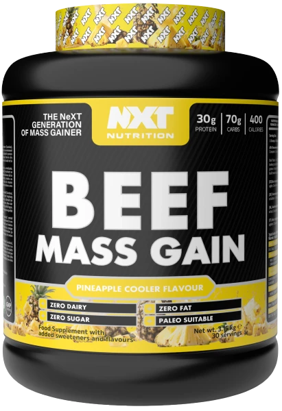 NXT Nutrition Beef Mass Gain 3.15kg Pineapple