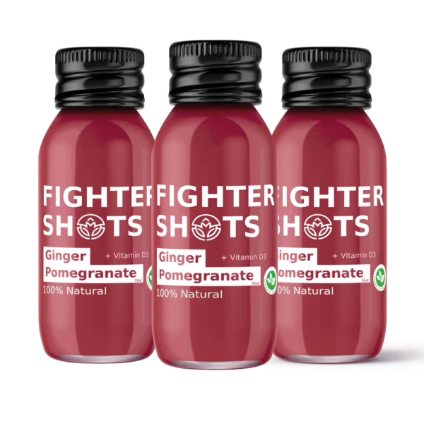 Fighter Shots 12x60ml Ginger Pomegranate