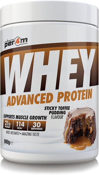 Per4m Advanced Whey Protein 900g Sticky Toffee