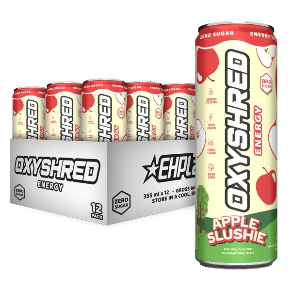 EHP Labs OxyShred Ultra Energy Drink RTD 12x355ml Apple Slushie