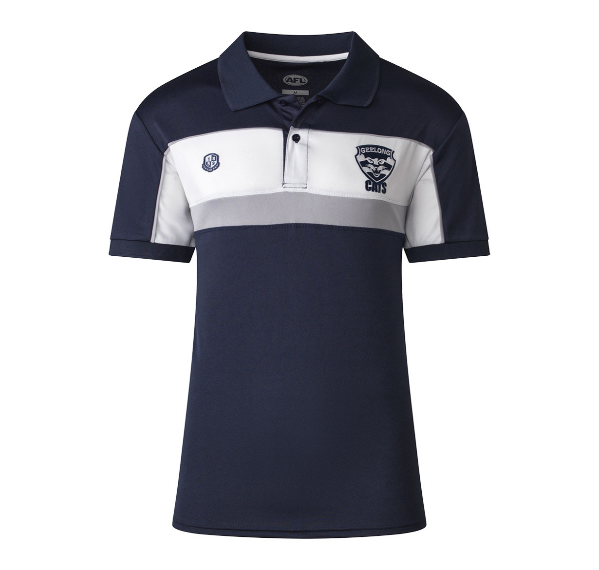 Geelong Cats Premium Polo Shirt Men's OzSportsDirect