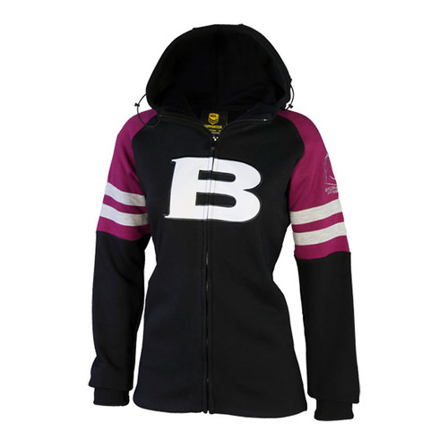 Brisbane Broncos Fleece Hoodie - Ladies 