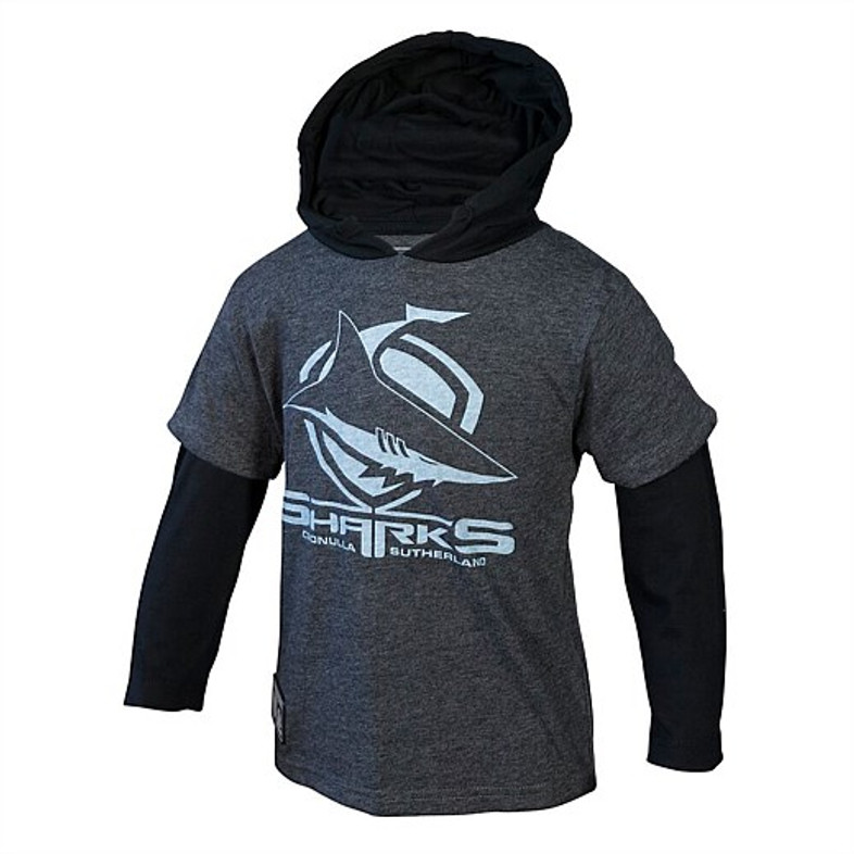 Cronulla Sharks Long-Sleeve T-Shirt - Kids