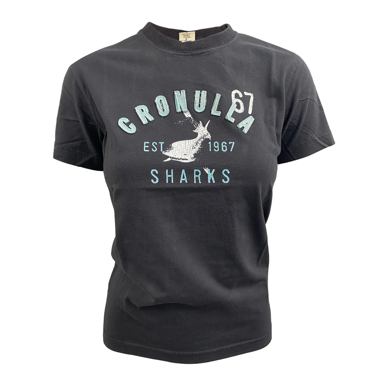 Cronulla Sharks '67 Vintage' Supporter T-Shirt - Ladies