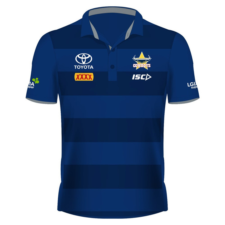 North QLD Cowboys Striped Team Polo - Ladies