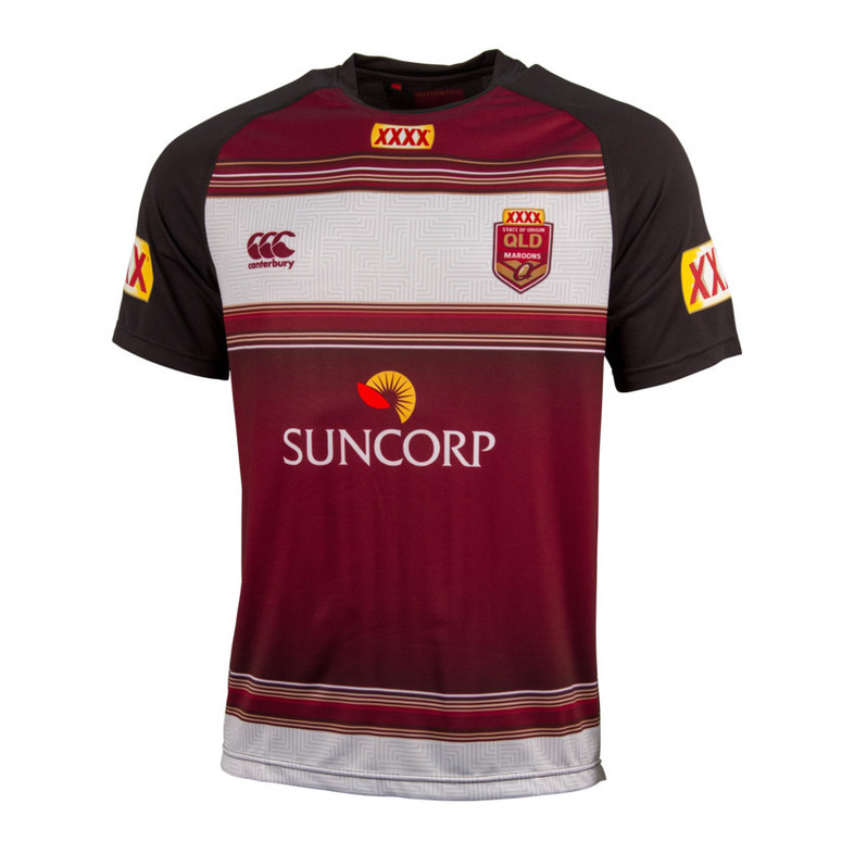 Queensland Maroons State of Origin Players Training Shirt - Men's