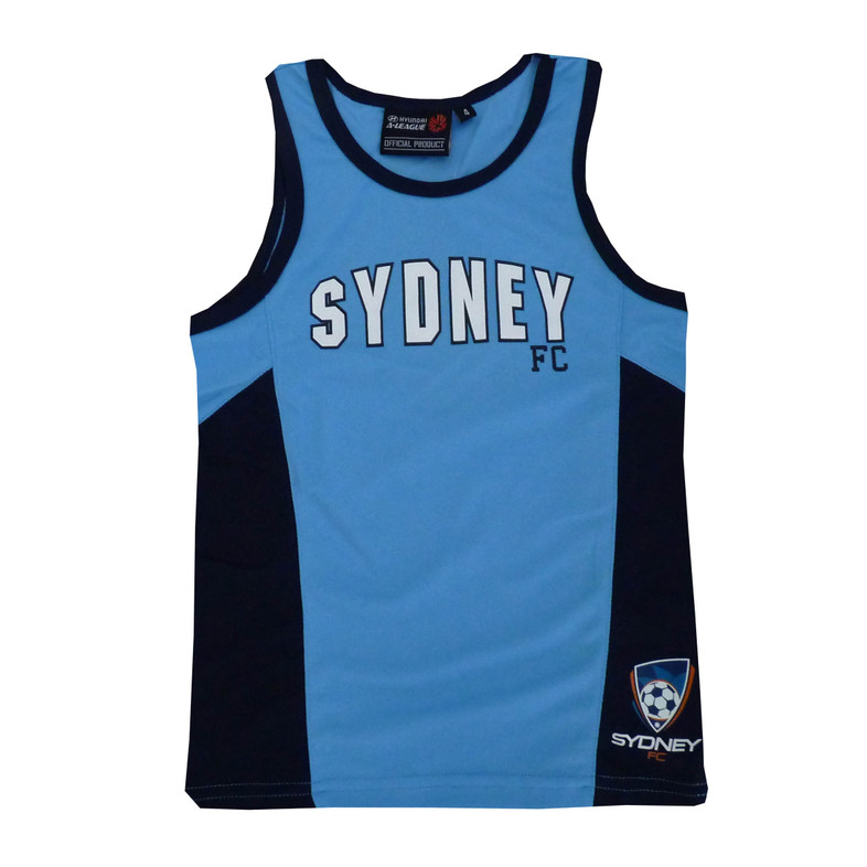 Sydney FC Pitch Singlet - Kids Sydney FC Pitch Singlet - Kids