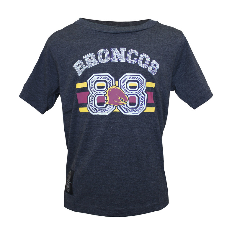 Brisbane Broncos Graphic Marle T-Shirt - Kids Brisbane Broncos Graphic Marle T-Shirt - Kids
