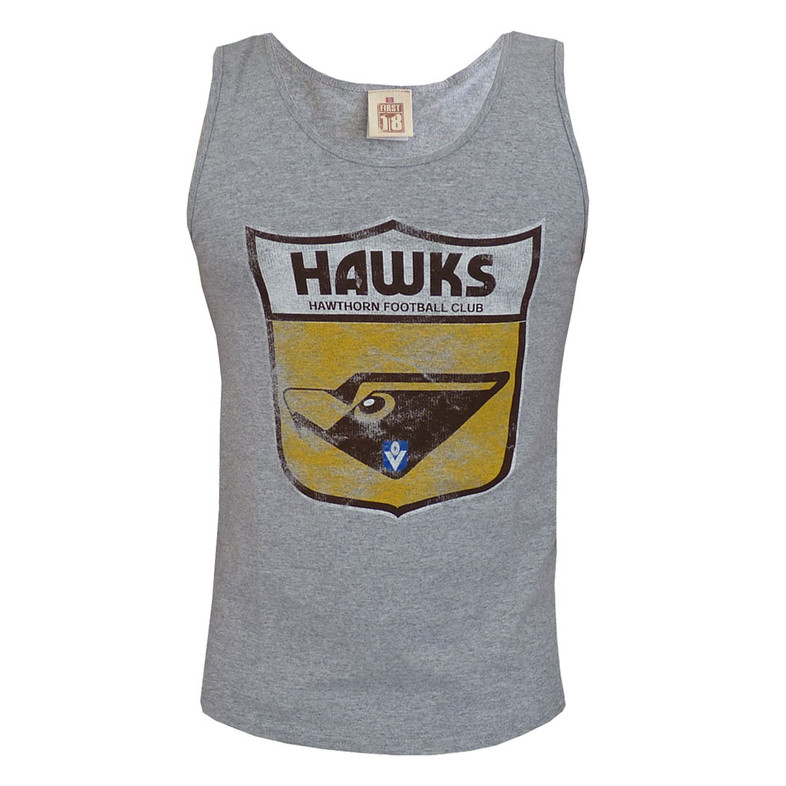 Hawthorn Hawks Retro Logo Singlet - Men's Hawthorn Hawks Retro Logo Singlet - Men's