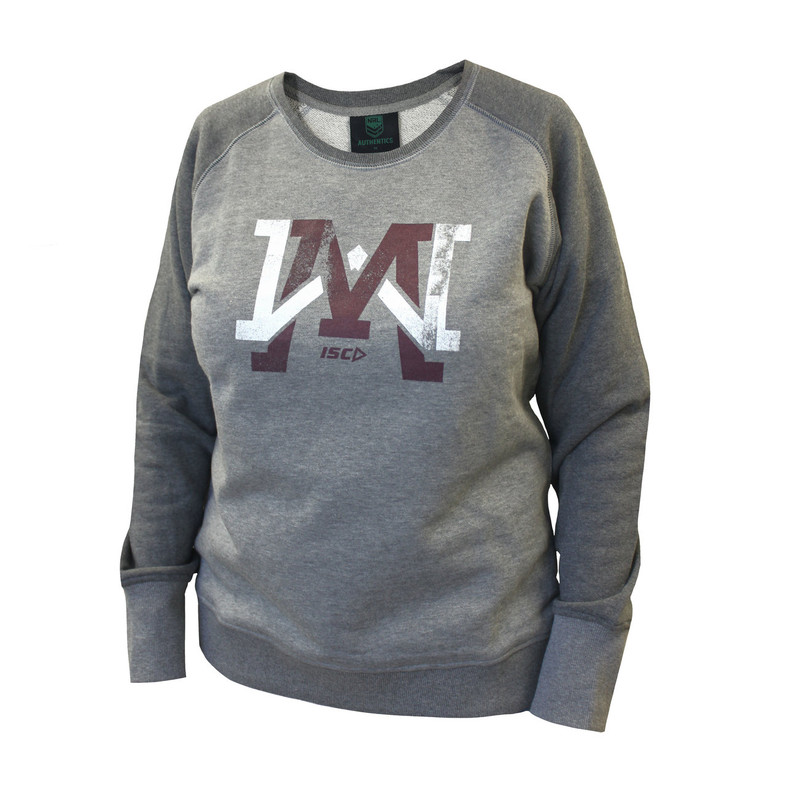 Manly Sea Eagles Raglan Sweatshirt - Ladies  Manly Sea Eagles Raglan Sweatshirt - Ladies