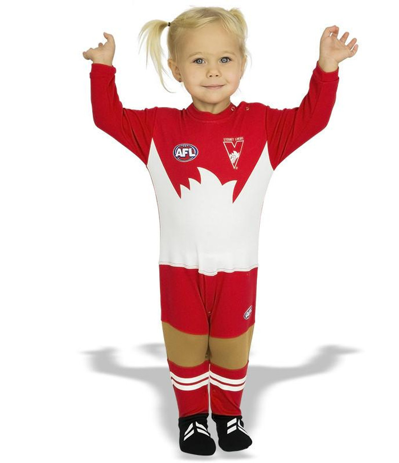 Sydney Swans Baby Footysuit / Romper Sydney Swans Baby Footysuit / Romper