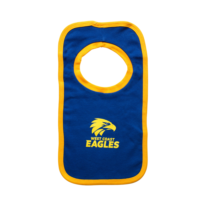 West Coast Eagles Baby 2-Piece Bib Set West Coast Eagles Baby 2-Piece Bib Set