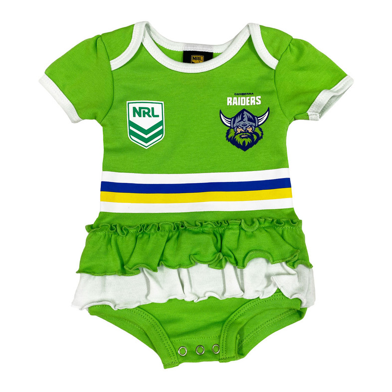 Canberra Raiders Baby Girl Footysuit / Romper Canberra Raiders Baby Girl Footysuit / Romper