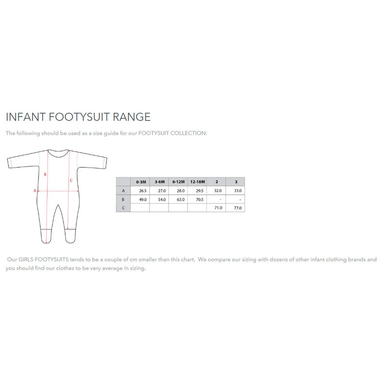 Wests Tigers Baby Girl Footysuit / Romper