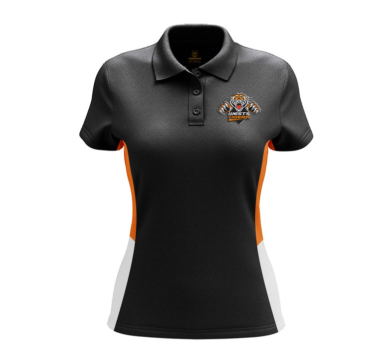 Wests Tigers Lifestyle Polo Shirt - Ladies Wests Tigers Lifestyle Polo Shirt - Ladies