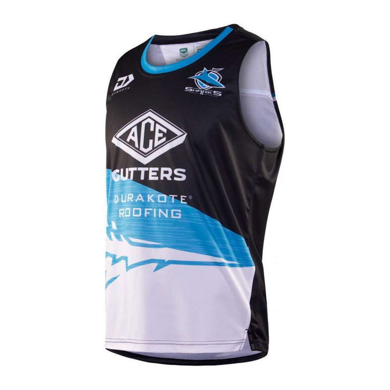 Cronulla Sharks  Training Singlet - Black
