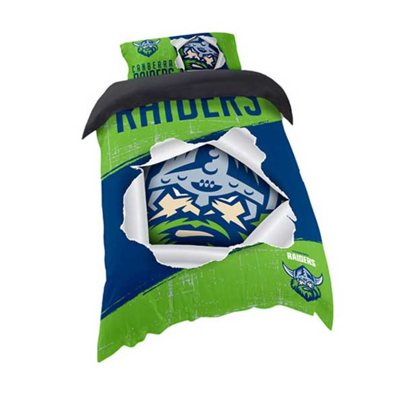 Canberra Raiders Quilt / Doona Cover Set - Single Bed