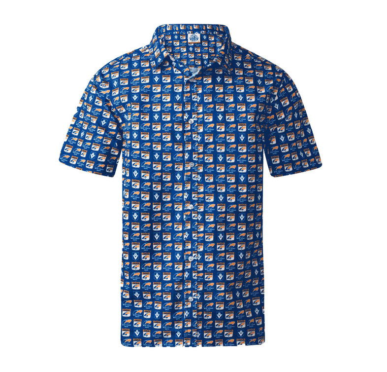 West Coast Eagles Summer Logo Button-Up Shirt - Men's West Coast Eagles Summer Logo Button-Up Shirt - Men's
