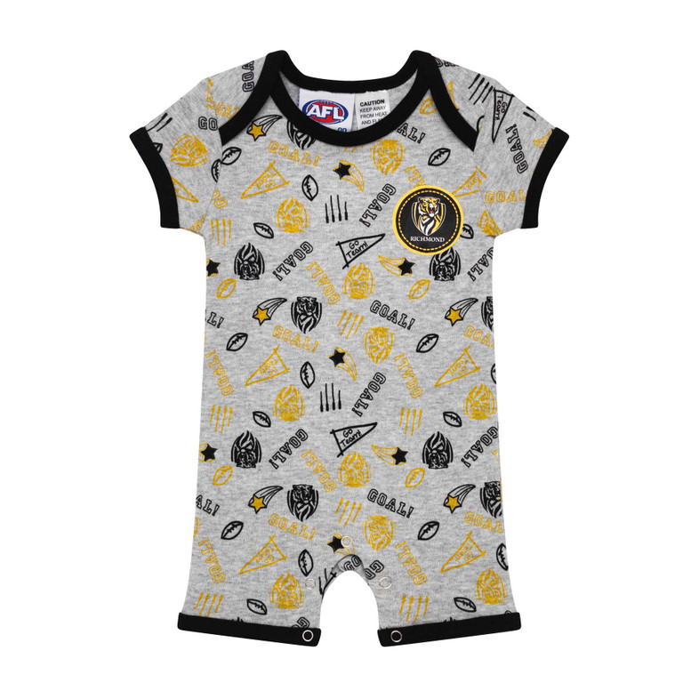 Richmond Tigers Short Baby Bodysuit / Romper Richmond Tigers Short Baby Bodysuit / Romper