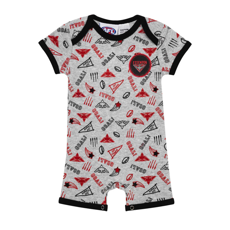 Essendon Bombers Summer Short Baby Bodysuit / Romper Essendon Bombers Summer Short Baby Bodysuit / Romper