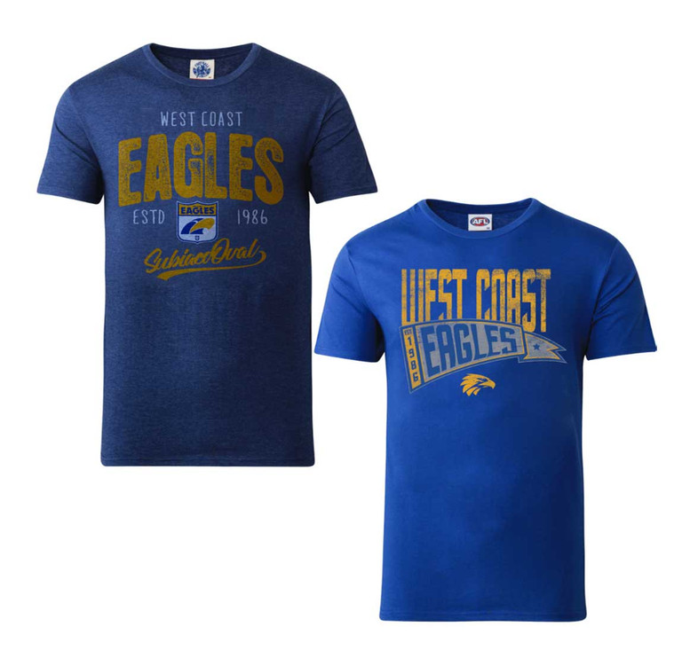 West Coast Eagles Classics Supporter 2-Piece T-Shirt Set - Men's West Coast Eagles Classics Supporter 2-Piece T-Shirt Set - Men's