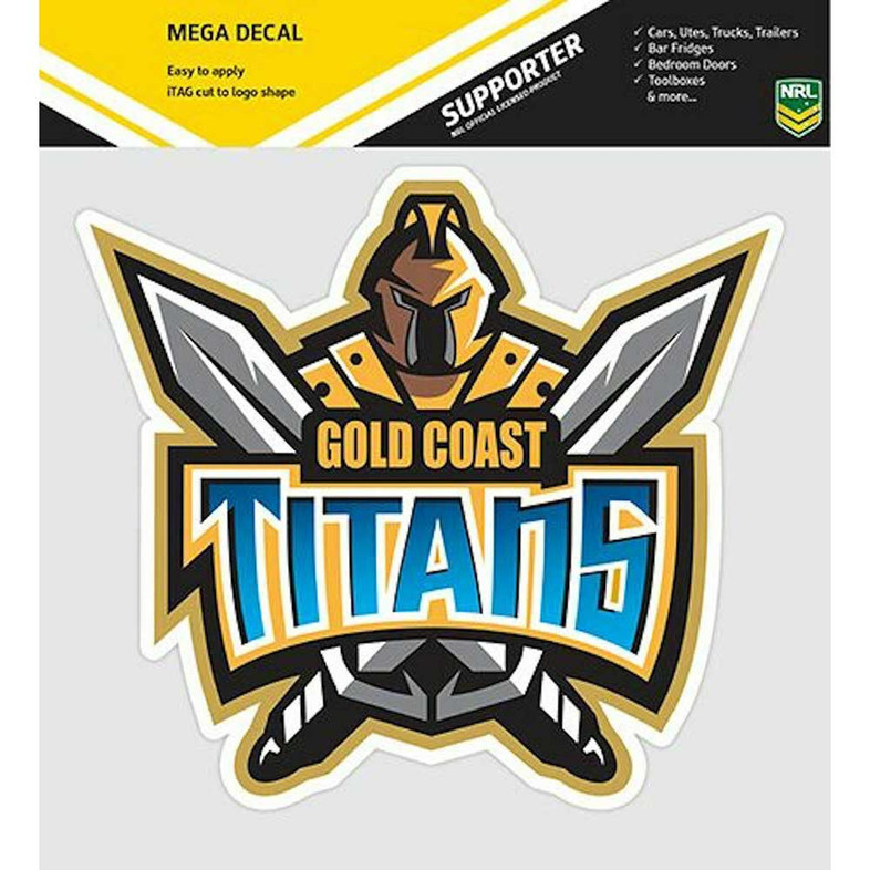 Gold Coast Titans Mega Supersized Logo Decal Sticker