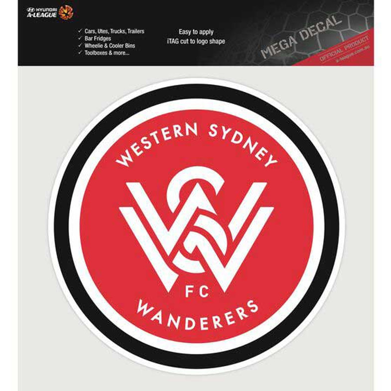 Western Sydney Wanderers FC Mega Supersized Logo Decal Sticker