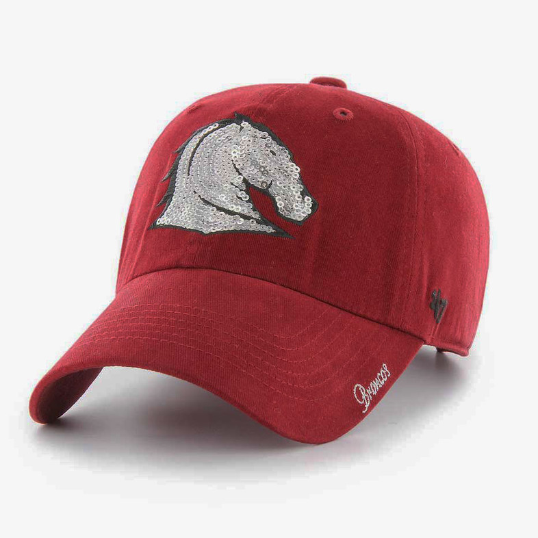 Brisbane Broncos '47 Brand Cardinal Clean-Up Cap - Ladies Brisbane Broncos '47 Brand Cardinal Clean-Up Cap - Ladies