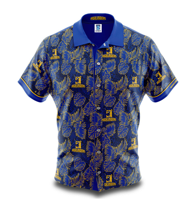 Otago Highlanders Hawaiian Supporter Shirt - Men's Otago Highlanders Hawaiian Supporter Shirt - Men's