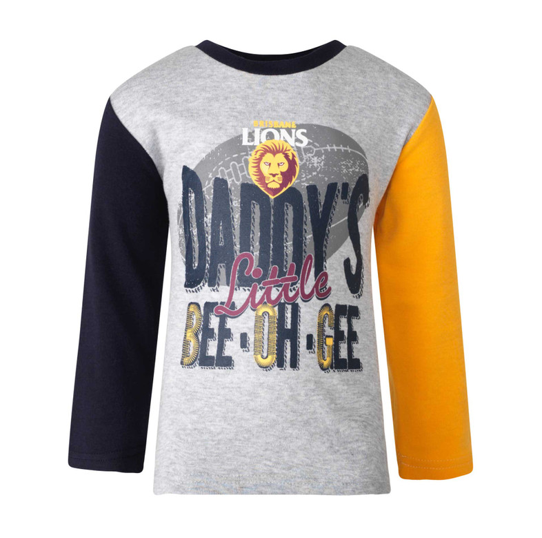 Brisbane Lions Daddy's Little L/S T-Shirt - Toddler / Kids Brisbane Lions Daddy's Little L/S T-Shirt - Toddler / Kids