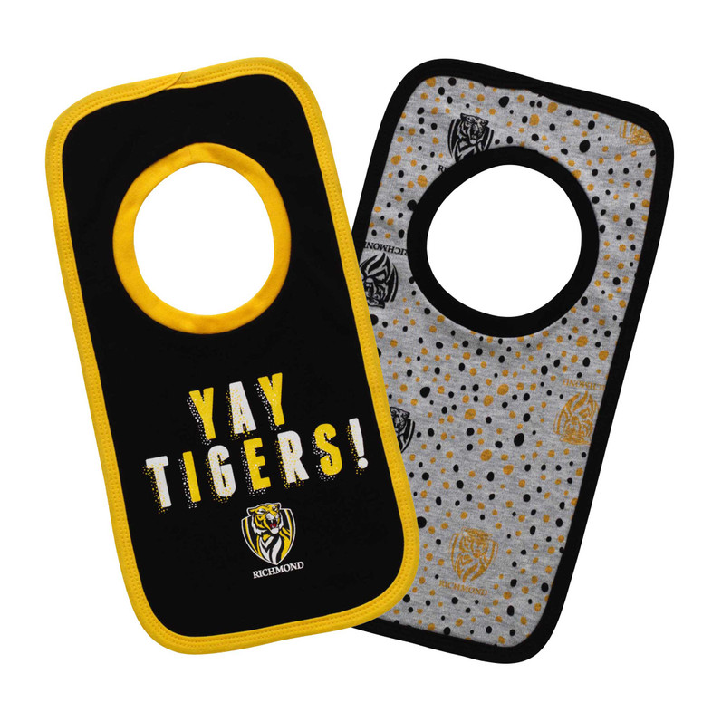 Richmond Tigers 'Yay' 2-Piece Bib Set - Baby Richmond Tigers 'Yay' 2-Piece Bib Set - Baby