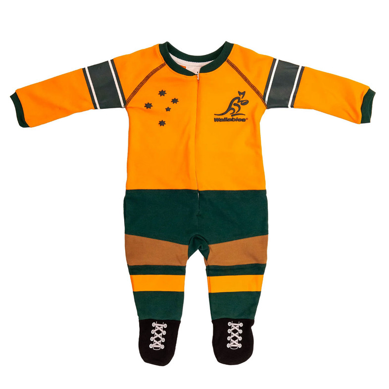 Wallabies Zippered Footysuit / Romper - Baby Wallabies Zippered Footysuit / Romper - Baby
