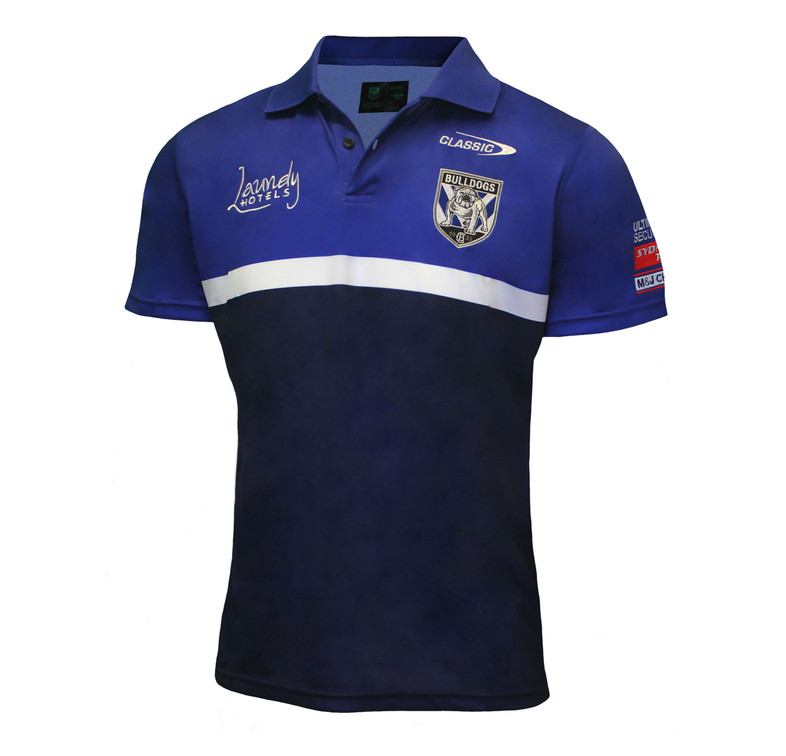 Canterbury Bulldogs Team Media Polo Shirt - Men's  Canterbury Bulldogs Team Media Polo Shirt - Men's
