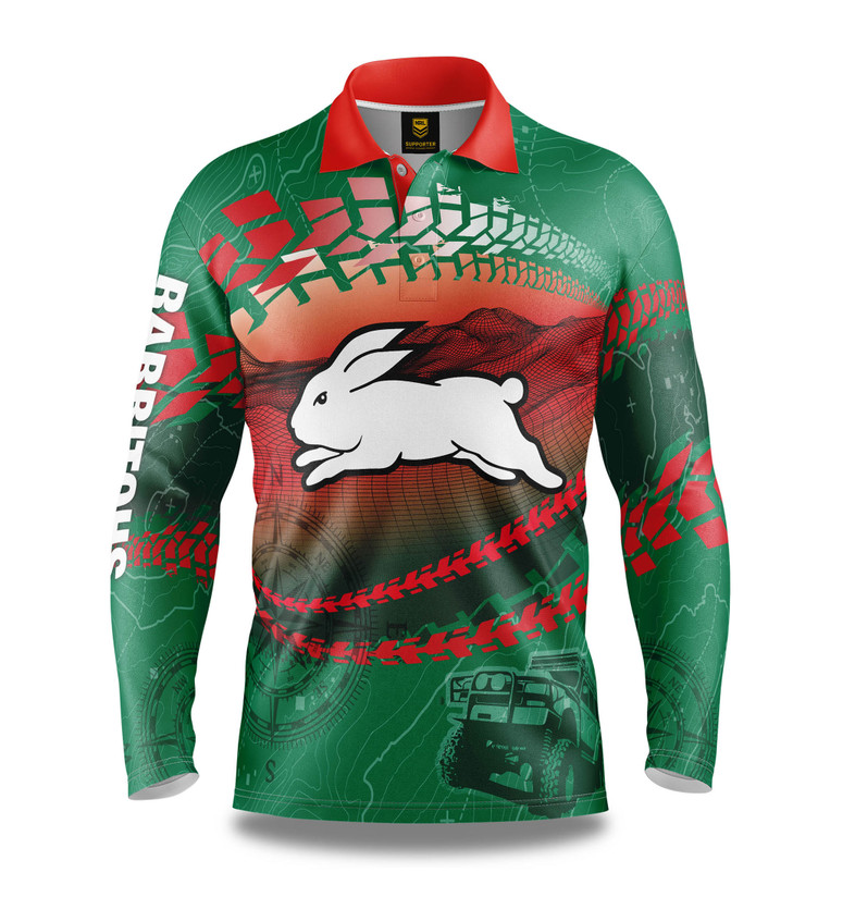 South Sydney Rabbitohs Trax Outdoors Fishing Shirt - Men's South Sydney Rabbitohs Trax Outdoors Fishing Shirt - Men's