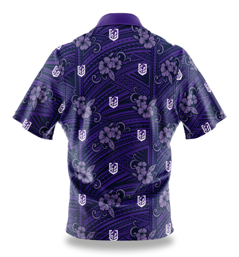 Melbourne Storm Tribal Hawaiian Shirt - Men's