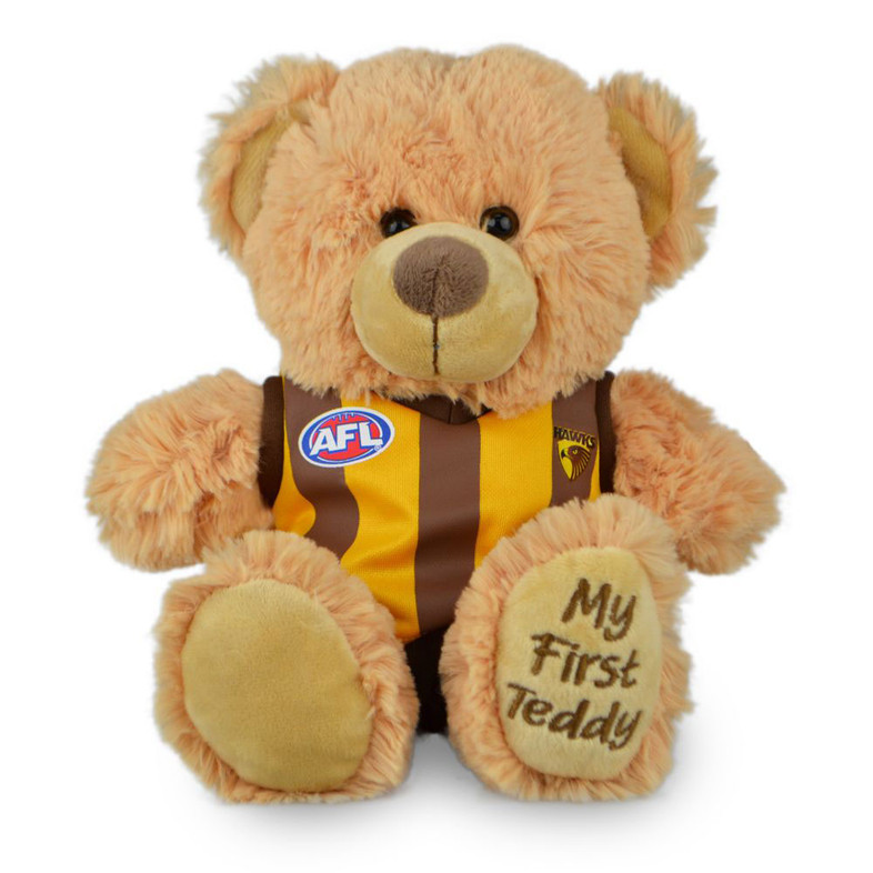 Hawthorn Hawks 'My First Teddy' Bear Plush Toy - Kids Hawthorn Hawks 'My First Teddy' Bear Plush Toy - Kids