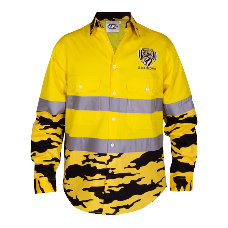 Richmond Tigers Hi-Vis Camo Work-Shirt - Men's Richmond Tigers Hi-Vis Camo Work-Shirt - Men's