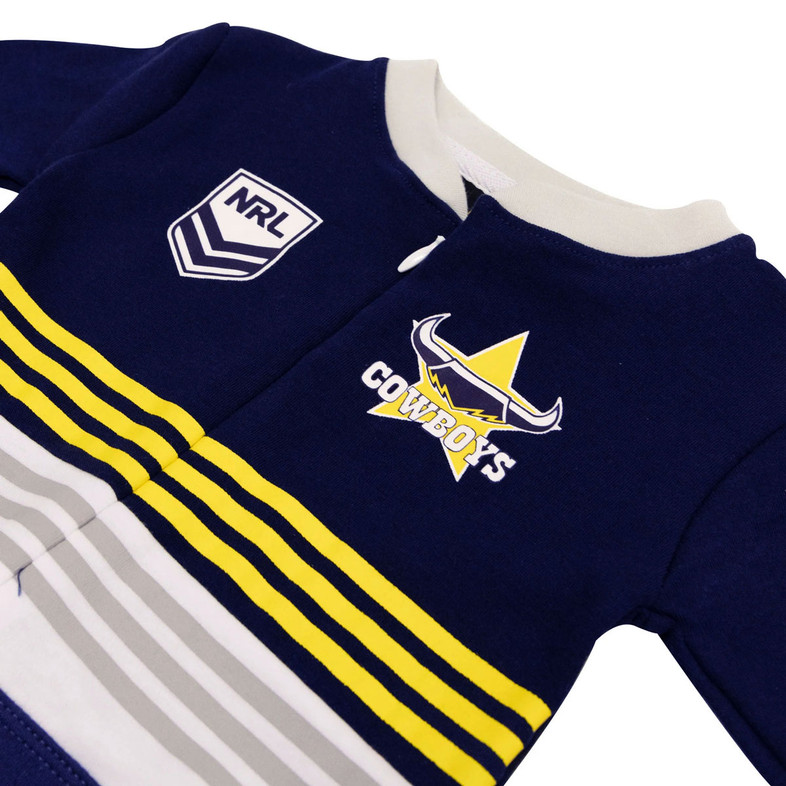 North Queensland Cowboys Zippered Footysuit / Romper - Baby